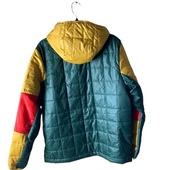 Nike Synthetic Fill Zip Jacket Mens Large Swoosh Colorblock Multicolor Fleece - Picture 2 of 11